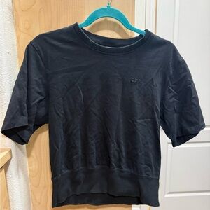 Black Adidas Cropped Cotton Tee